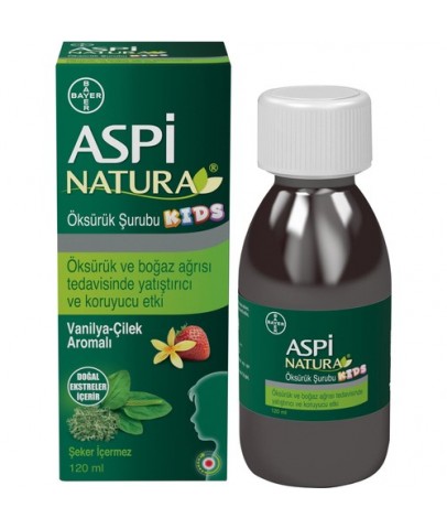 AspiNatura Öksürük Şurubu Kids Vanilya Çilek 120 ML