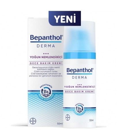 Bepanthol Derma Yoğun Nemlendirici Gece Bakım Kremi 50 ml