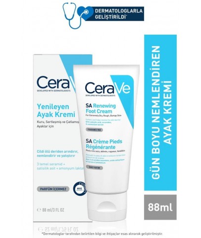 Cerave SA Renewing Foot Cream Yenileyici 88 ml Ayak Kremi