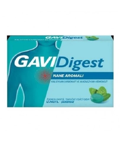 Gavidigest Nane Aromalı Şekersiz 12 Pastil