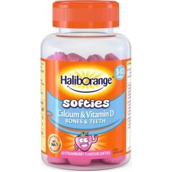 Haliborange Softies Kalsiyum D Vitamini Çilek Aromalı 60 Softies