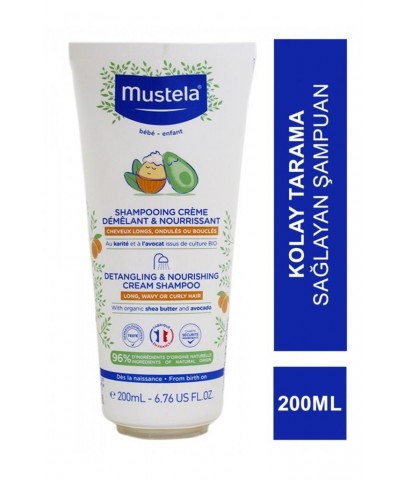 Mustela Saç Dolaşıklık Karşıtı Besleyici Şampuan 200 ml