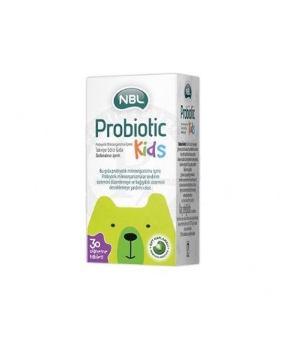 NBL Probiotic Kids 30 Çiğneme Tablet