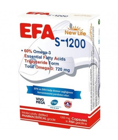 NewLife Efa S-1200 Omega 3 90 Kapsül