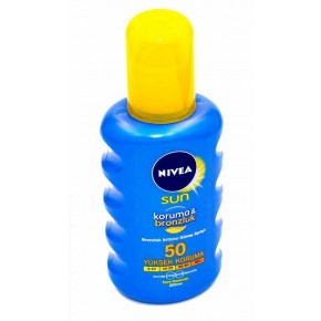 Nivea Sun Koruma ve Bronzluk Arttırıcı Spf 50 200 ml Güneş Spreyi