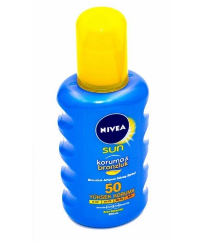 Nivea Sun Koruma ve Bronzluk Arttırıcı Spf 50 200 ml Güneş Spreyi