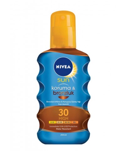 Nivea Sun Koruma ve Bronzluk Güneş Yağı Spf 30 200 ml