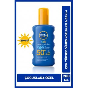 Nivea Sun F50 Renkli Kids Sprey 200 ml