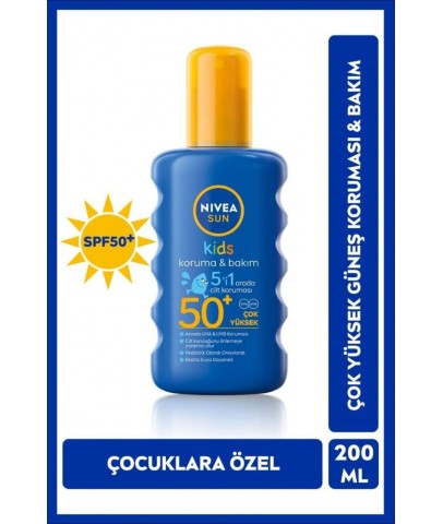 Nivea Sun F50 Renkli Kids Sprey 200 ml