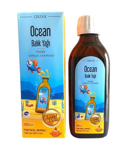 Ocean Omega 3 Portakallı Balık Yağı Şurubu 150 ml