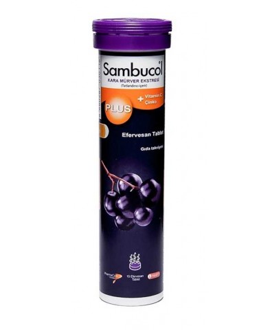 Sambucol Plus Black Elderberry Efervesan 15 Tablet