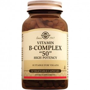 Solgar Vitamin B Complex 50 mg 50 Kapsül