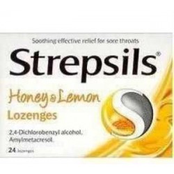 Strepsils Bal ve Limon Aromalı Pastil 24 Pastl