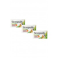 STREPSİLS Herbal Zencefil & Adaçayı-Kekik-Ihlamur Ekstratı İçeren Pastil (3 Adet)