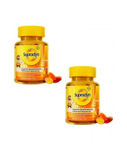 Supradyn Kids Multivitamin Ve Mineral Içeren Çiğnenebilir 60 Tablet 2 Adet