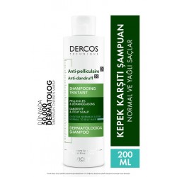 Vichy Dercos Anti Dandruff Kepek Karşıtı Şampuan 200 ml - Normal ve Yağlı Saçlar