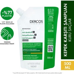 Vichy Dercos Anti Dandruff Kepek Karşıtı Şampuan 500ml Kuru Saçlar