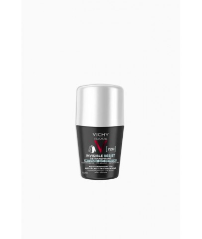 Vichy Homme Invisible Resist 72H Dermo-Detranspirant Roll-On - 50ml