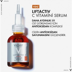 Vichy Liftactiv Supreme %15 Saf C Vitamini Aydınlatıcı Antioksidan Serum 20 ml