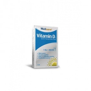 Wellcare Vitamin D3 400 IU 5 ml Sprey