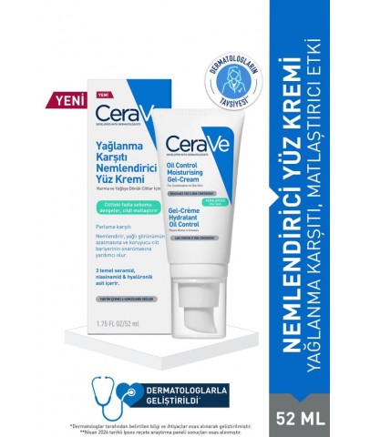 CeraVe Yağlanma Karşıtı Nemlendirici Yüz Kremi 52 ml